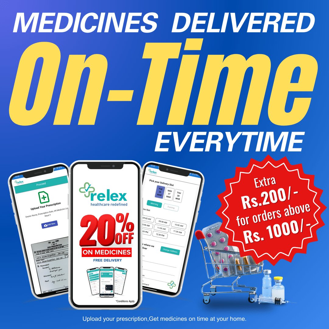 Upload your prescription, select you preferred delivery slots and get your medicines delivered at your home on-time every time.